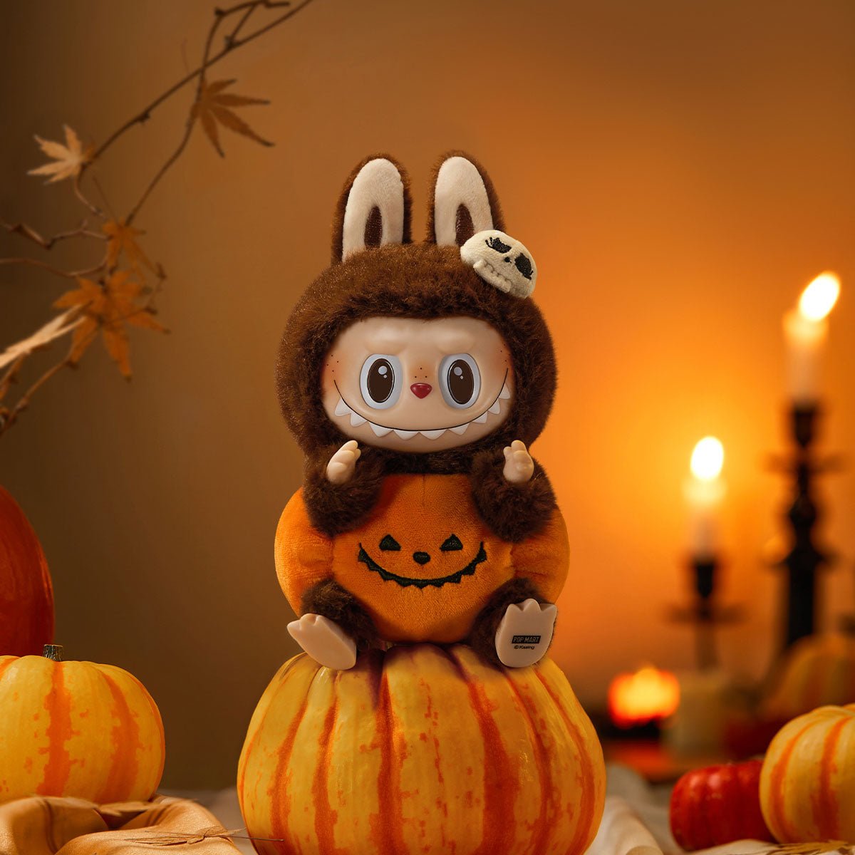 Happy Halloween Party Series - Sitting Pumpkin Vinyl Plush Pendant - ImLabubu