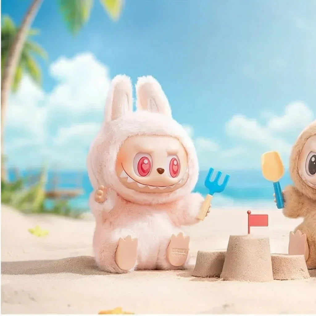 The Monsters “Have a Seat” – Dada (Pink Bunny Plush Keychain) - ImLabubu